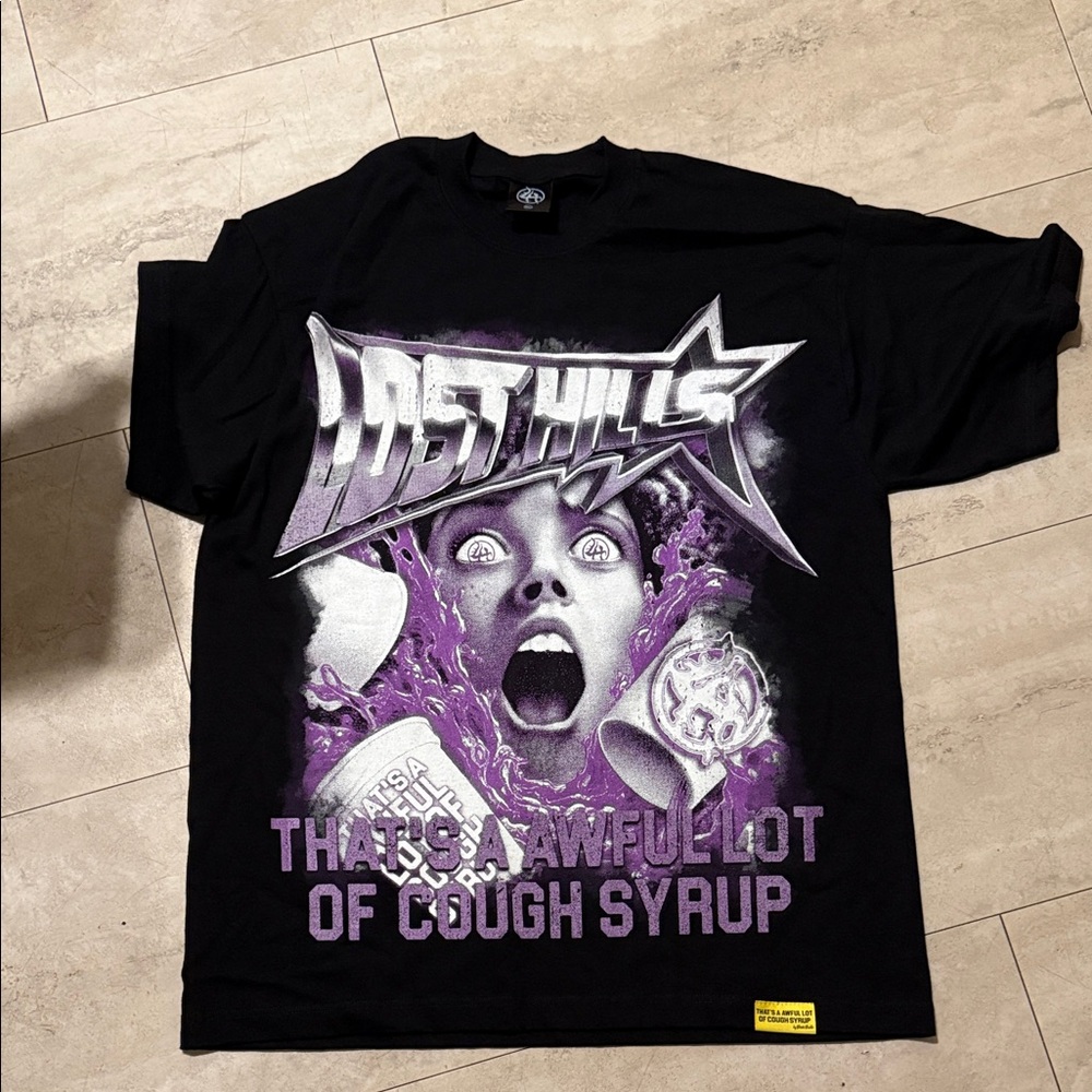 Black and Purple Graphic Tee